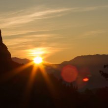 Levé de soleil sur l'Oisans