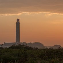 Lever de soleil sur le phare de Goulphar