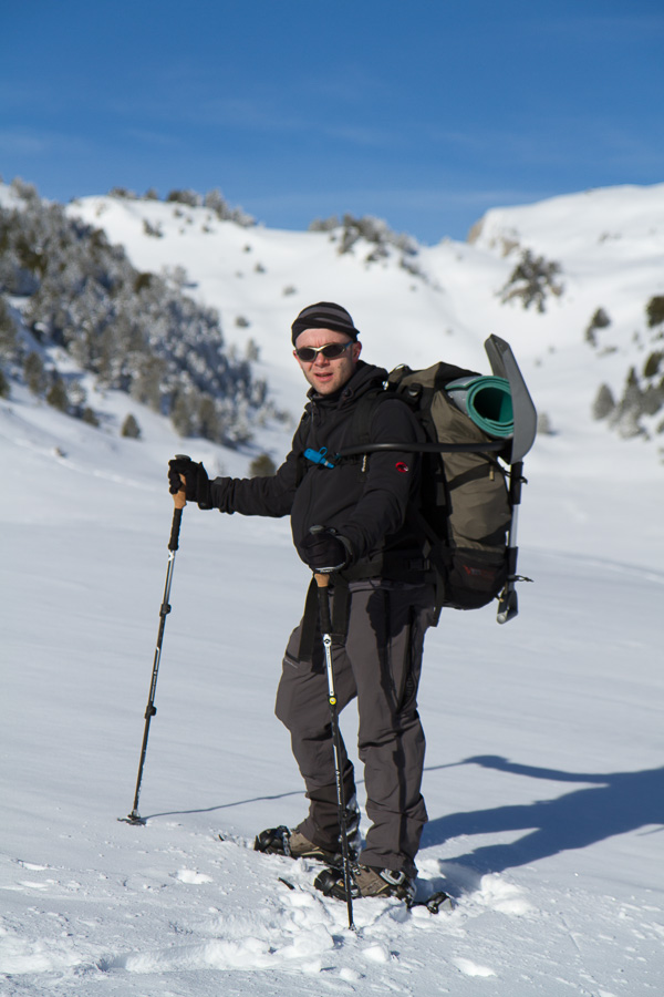 Christophe près de la cabane de l'Essaure