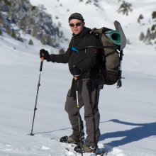 Christophe près de la cabane de l'Essaure