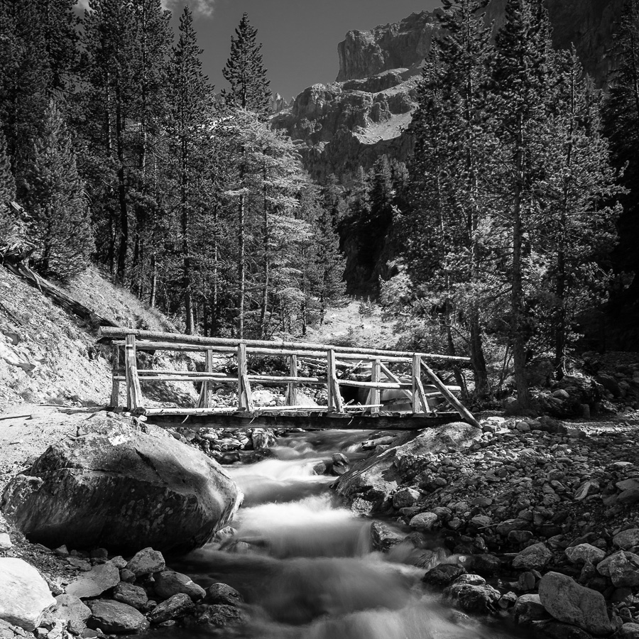 Passerelle dans le Val d'Escrins