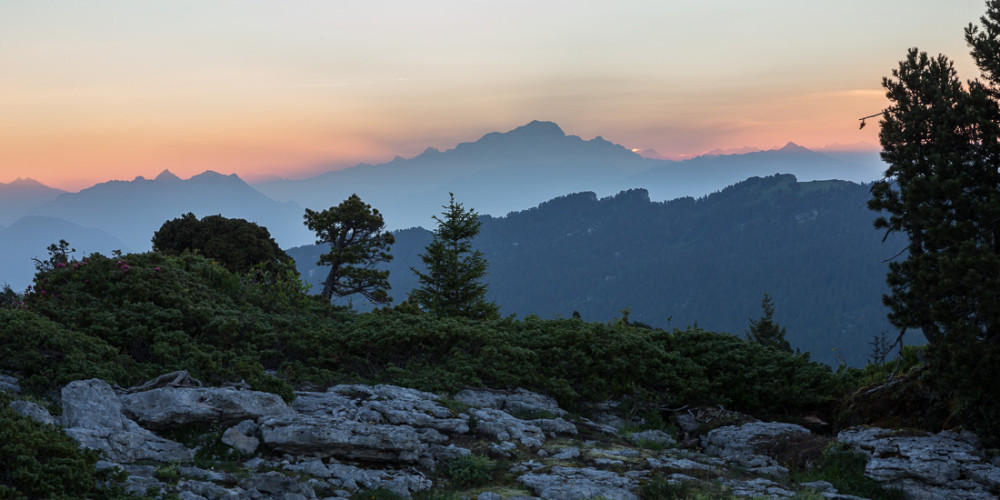 Lever de soleil brumeux