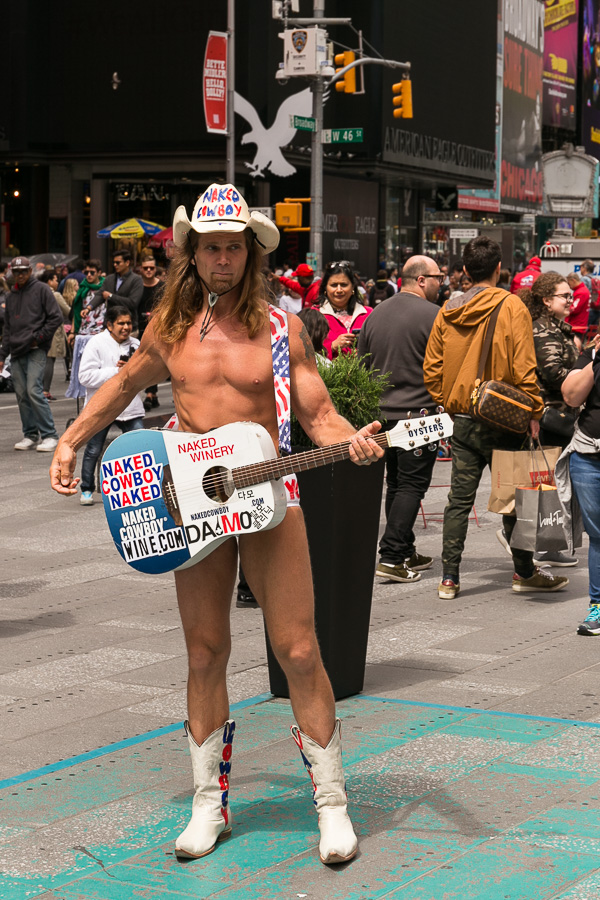 Naked Cowboy at Time Square