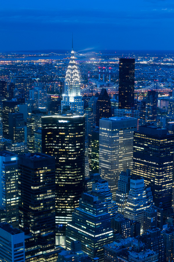 Chrysler Building by night