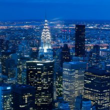 Chrysler Building by night