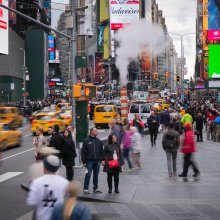Motionless at Time Square