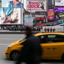 Yellow Cab at Time Square II