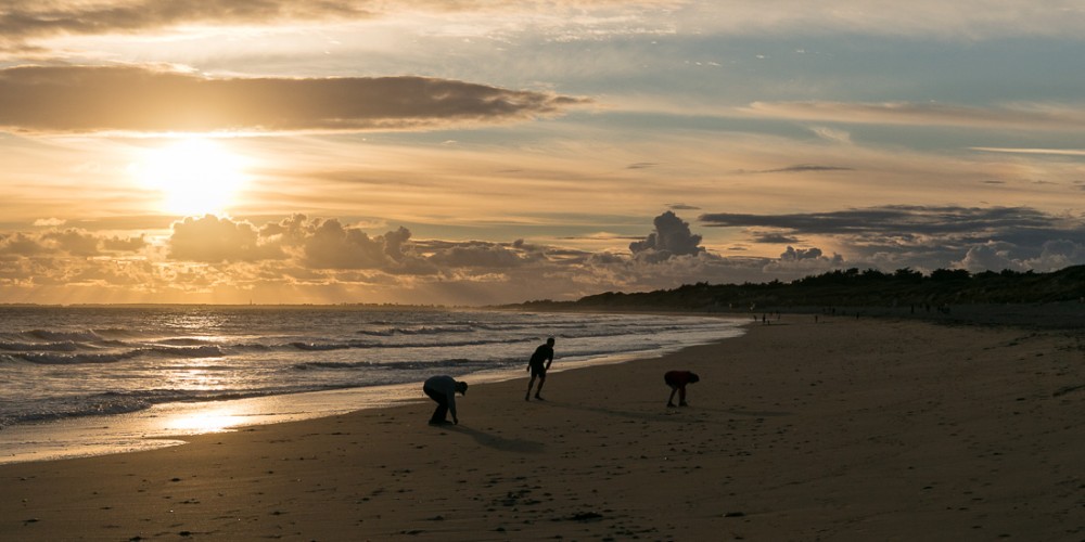 Coucher de soleil à Bois-Plage