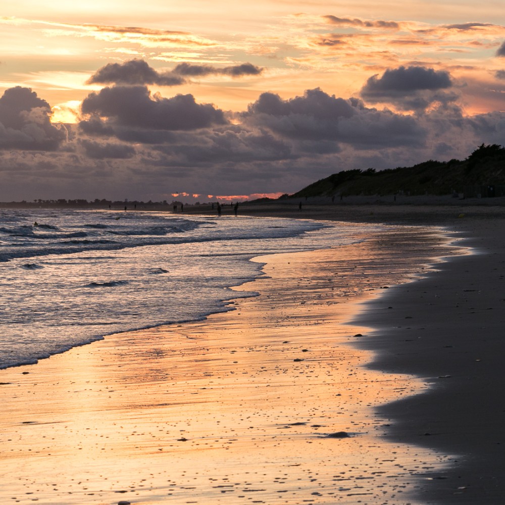 Reflets sur la plage