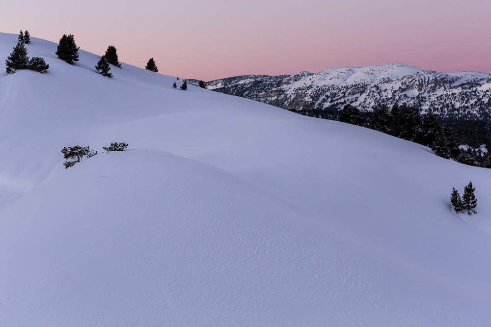 L'heure rose sur le Glandasse