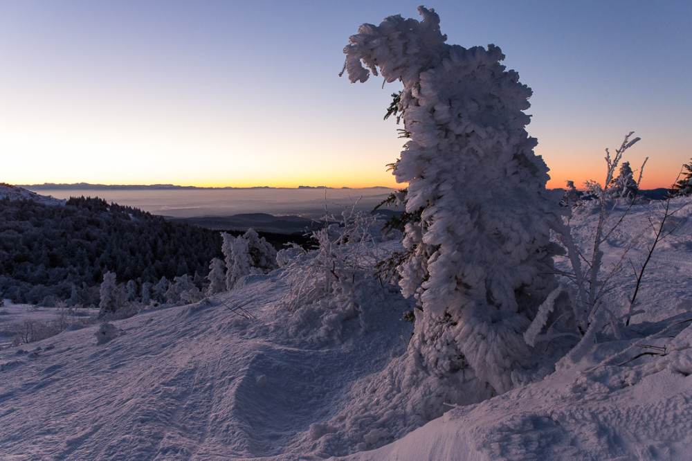 Lever de soleil au Crêt de la Perdrix