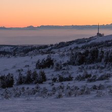 Panorama matinal au Crêt de la Perdrix