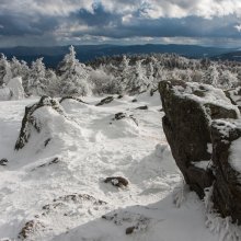 Le plateau sous la neige