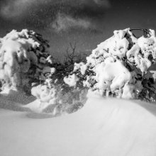 Blizzard sur les crêtes