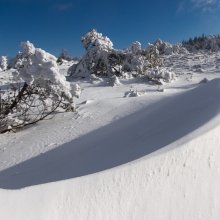 Congère sur les crêtes