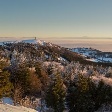 Panorama matinal au Crêt de la Chèvre